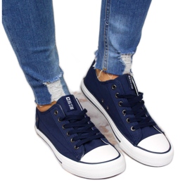 Lav-top marineblå sneakers Big Star DD274335 marine blå