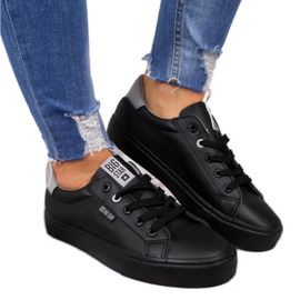 Black Big Star EE274314 low-top sneakers sort