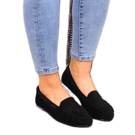Loafers i sort ruskind til kvinder fra Sergio Leone