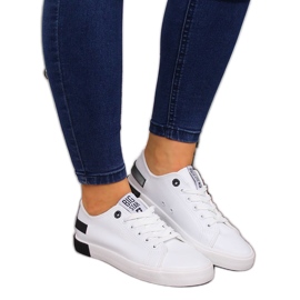 Low-top øko læder hvid Big Star FF274175