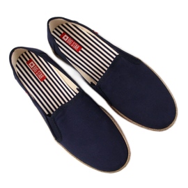 Dameespadriller slip on marineblå Big Star FF276036 marine blå