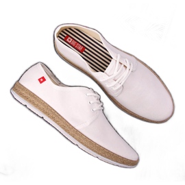 Hvide espadrilles sneakers til kvinder Big Star FF276043