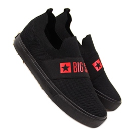 Kvinders sorte slip-on sneakers Big Star FF274221