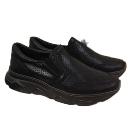 Sorte Jezzi sports slip-on sko til kvinder