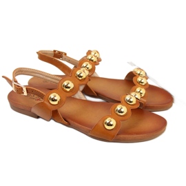S.Barski Flade sandaler til kvinder camel S. Barski brun