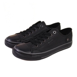 Sort øko læder low-top Big Star II274002