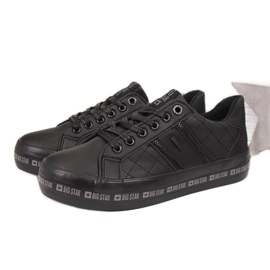 Sorte kvinders sorte Big Star II274070 low-top sneakers