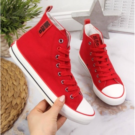 Røde tekstilsneakers Big Star JJ274128