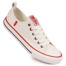 Tekstil lave sneakers hvide Big Star JJ274123