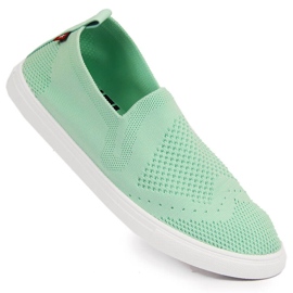 Dame mint slip on sneakers Big Star FF274A604 grøn