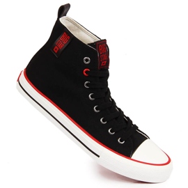 Sorte tekstilsneakers Big Star JJ274126