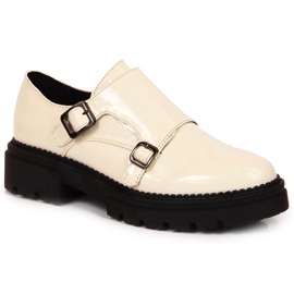 Platformsko lakeret beige Laura La.Fi