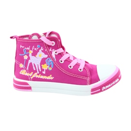 American Club Pink sneakers med lynlås amerikanske TEN13 blå lyserød