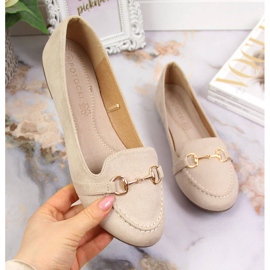 Dame loafers med beige Potocki dekoration