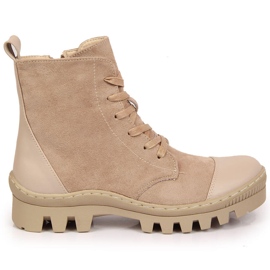 S.Barski Beige DA platform sneakers til kvinder