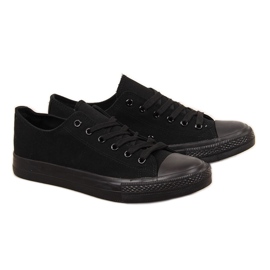 Helt sorte Atletico lave sneakers til mænd