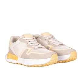 Gule Misano sneakers til kvinder beige