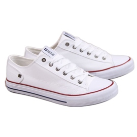 Hvide low-top sneakers til mænd Big Star DD174271