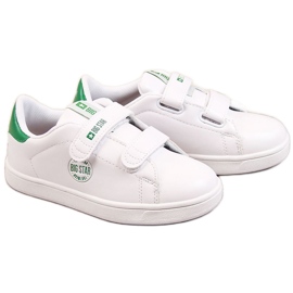 Øko læder velcro hvide Big Star DD374029 sneakers
