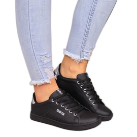 Sorte damesneakers med øko læder Big Star DD274586