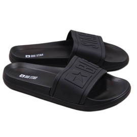 Børns sorte gummi strandtøfler Big Star DD374157
