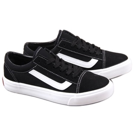 Sorte Atletico børnesneakers i tekstil