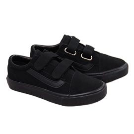 Sorte Atletico sorte velcro børnesneakers