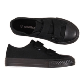 Sorte Atletico sorte velcro børnesneakers