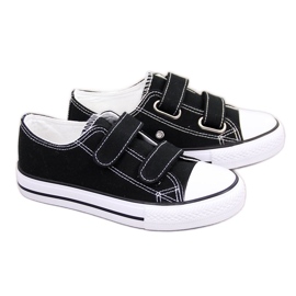 Sorte Atletico sorte velcro børnesneakers