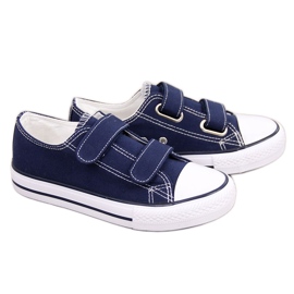 Atletico marineblå velcro børnesneakers