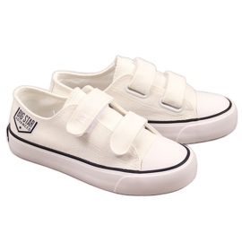 Hvide børnesneakers med velcro Big Star FF374061