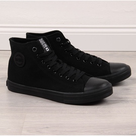 Høje sorte sneakers til mænd Big Star FF174550