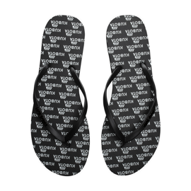 Sorte Kubota gummiflip-flops