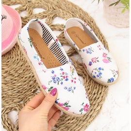 McKeylors hvide blomsterpigers espadriller