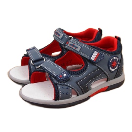 American Club marineblå velcro-sandaler til drenge