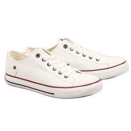 Mænds low-top hvide øko læder sneakers Big Star II174001