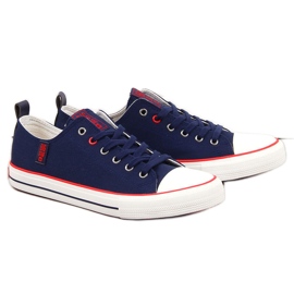 Sneakers med lav top til mænd marineblå Big Star JJ174060 marine blå