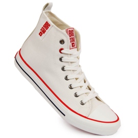 Hvide high-top sneakers til mænd Big Star JJ174066