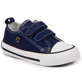 Marineblå Big Star HH374097 sneakers med velcro til børn marine blå