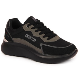Sort Big Star JJ274989 platform sportssko