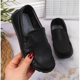 Drenge sorte slip-on mokkasiner Kornecki 6805