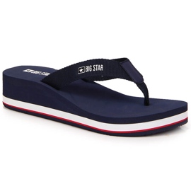 Flip-flops på wedgen Big Star JJ274A331 blå