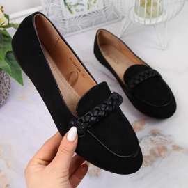 Sorte Potocki slip-on sko til kvinder