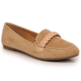 Beige slip-on sko til kvinder Potocki