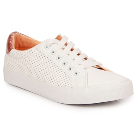 Hvide McKeylor øko læder sneakers til kvinder