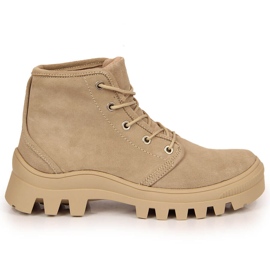 Læder damebeige Filippo sneakers