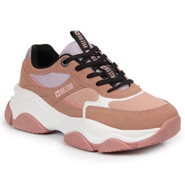 Sportssneakers til kvinder pink Big Star JJ274577 lyserød