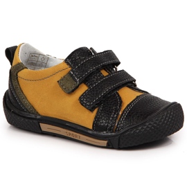 Drengesko med velcro kamel Kornecki 6823 brun sort