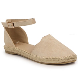 Beige espadrilles damesandaler eVento