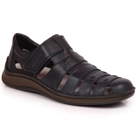 Velcro sommersko til mænd Rieker 05279-14 sort